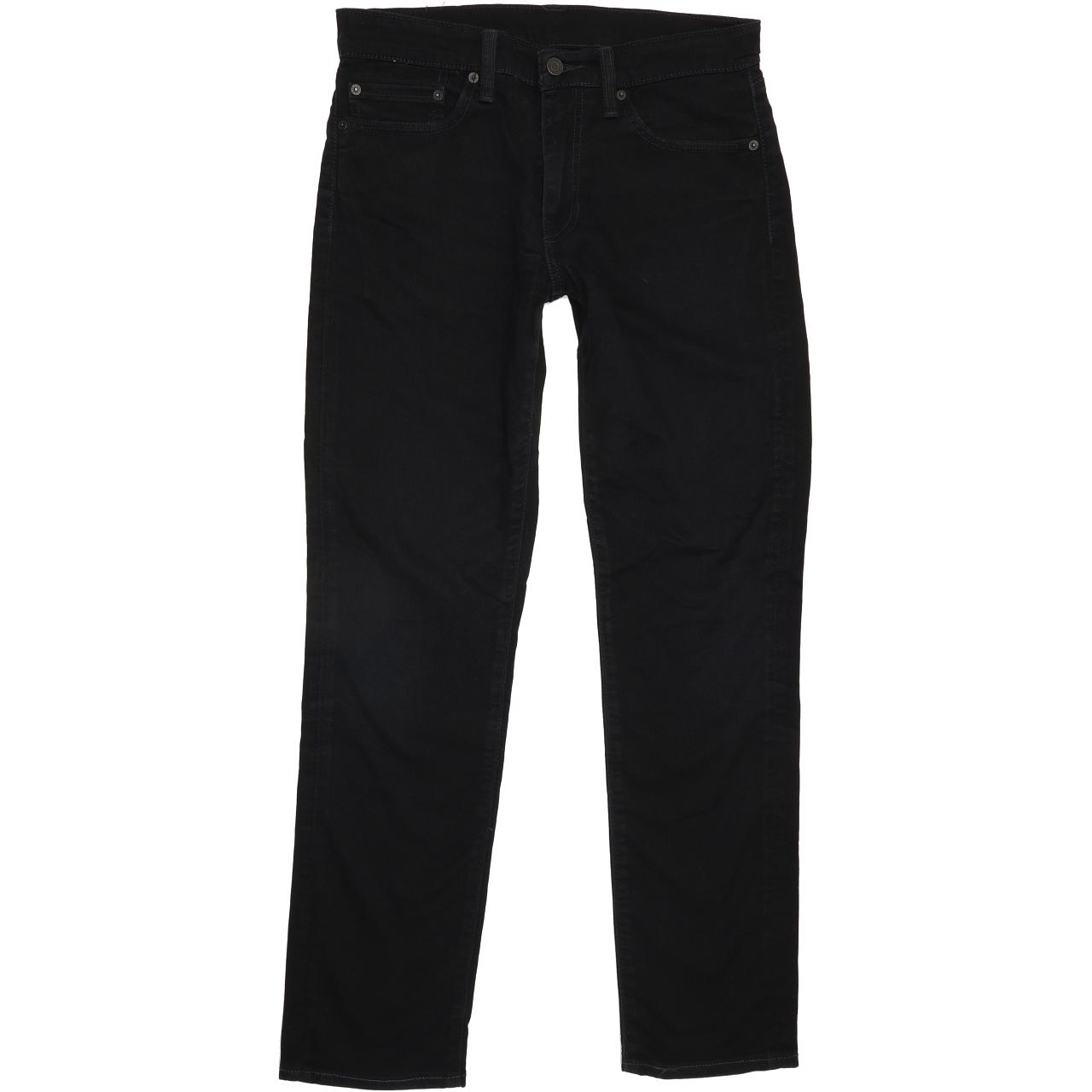 Levi's 511 Men Black Straight Slim Stretch Jeans W32 L31
