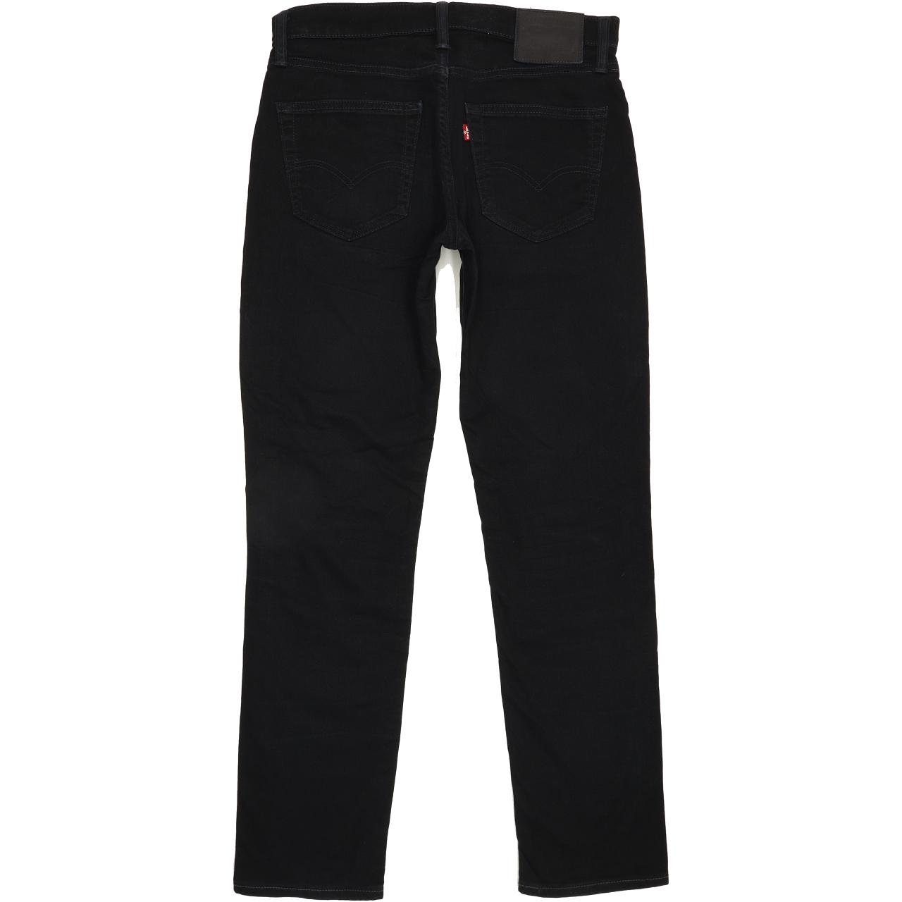 Levi's 511 Men Black Straight Slim Stretch Jeans W32 L31