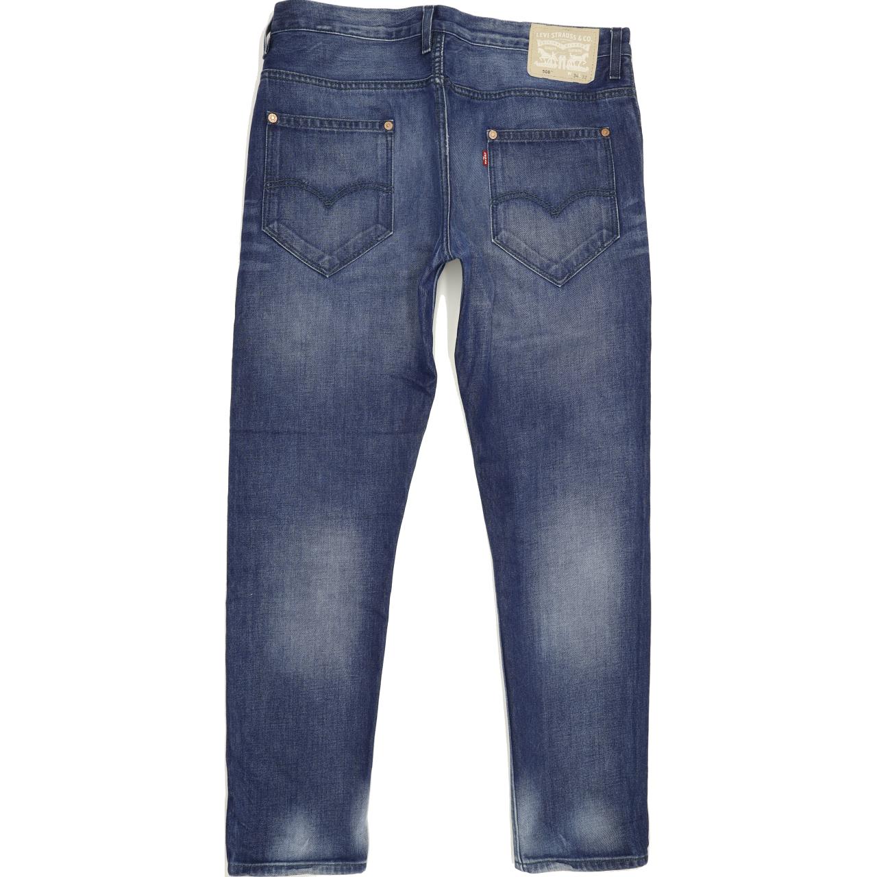 Levi's 508 Men Blue Straight Regular Jeans W35 L32