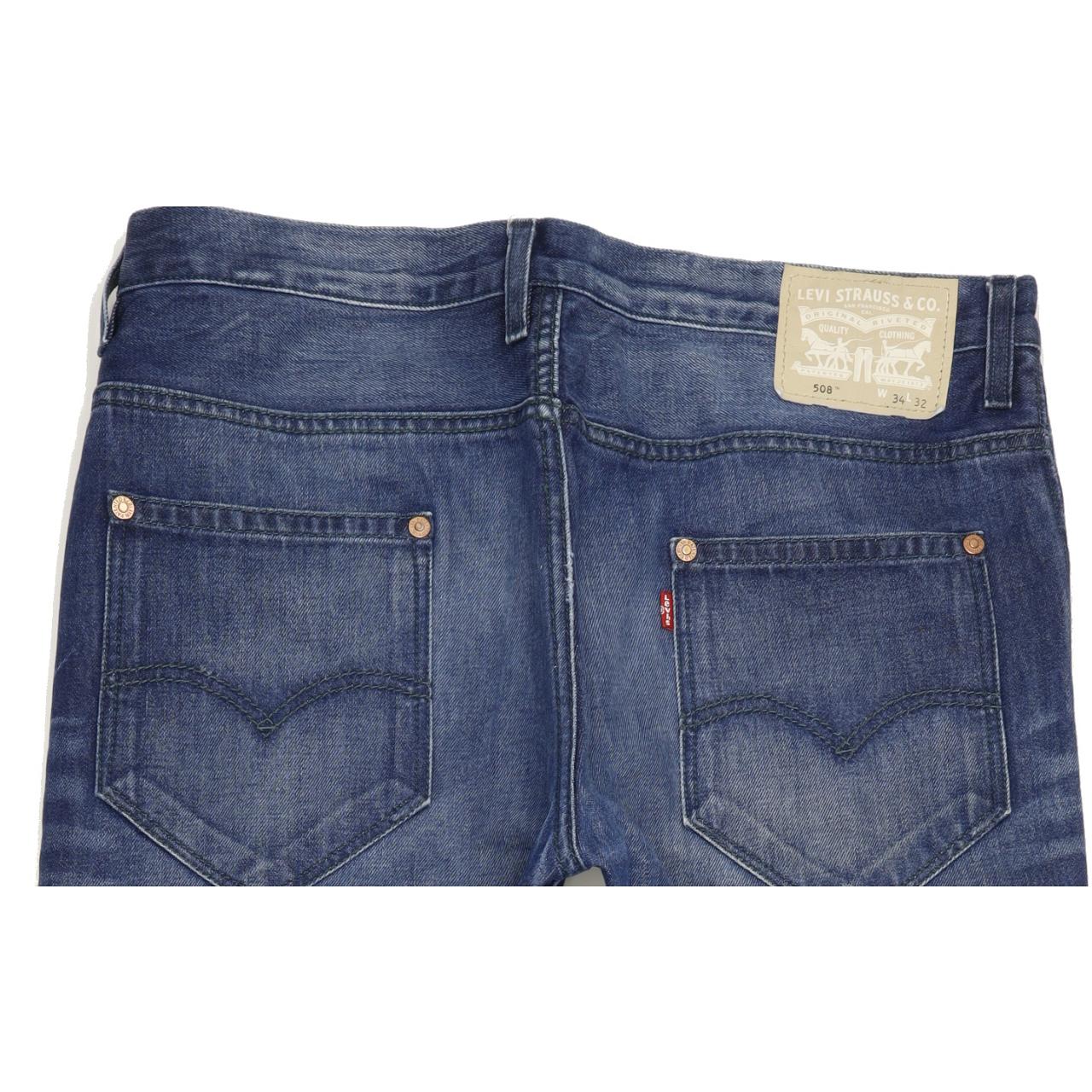Levi's 508 Men Blue Straight Regular Jeans W35 L32