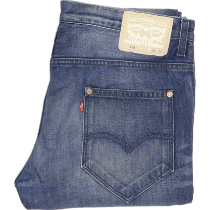 Levi's 508 Men Blue Straight Regular Jeans W35 L32