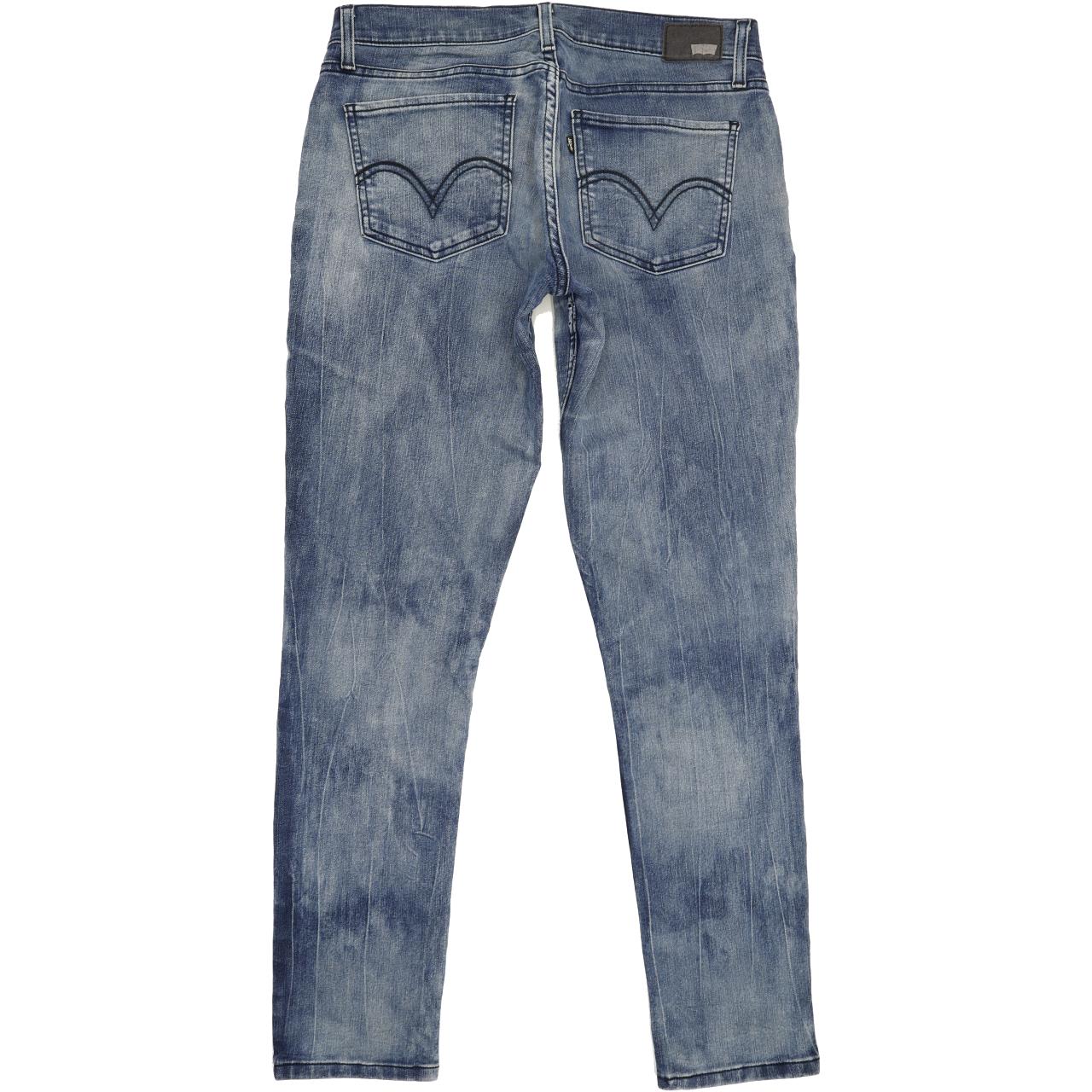 Levi's 524 Women Blue Straight Slim Stretch Jeans W30 L32