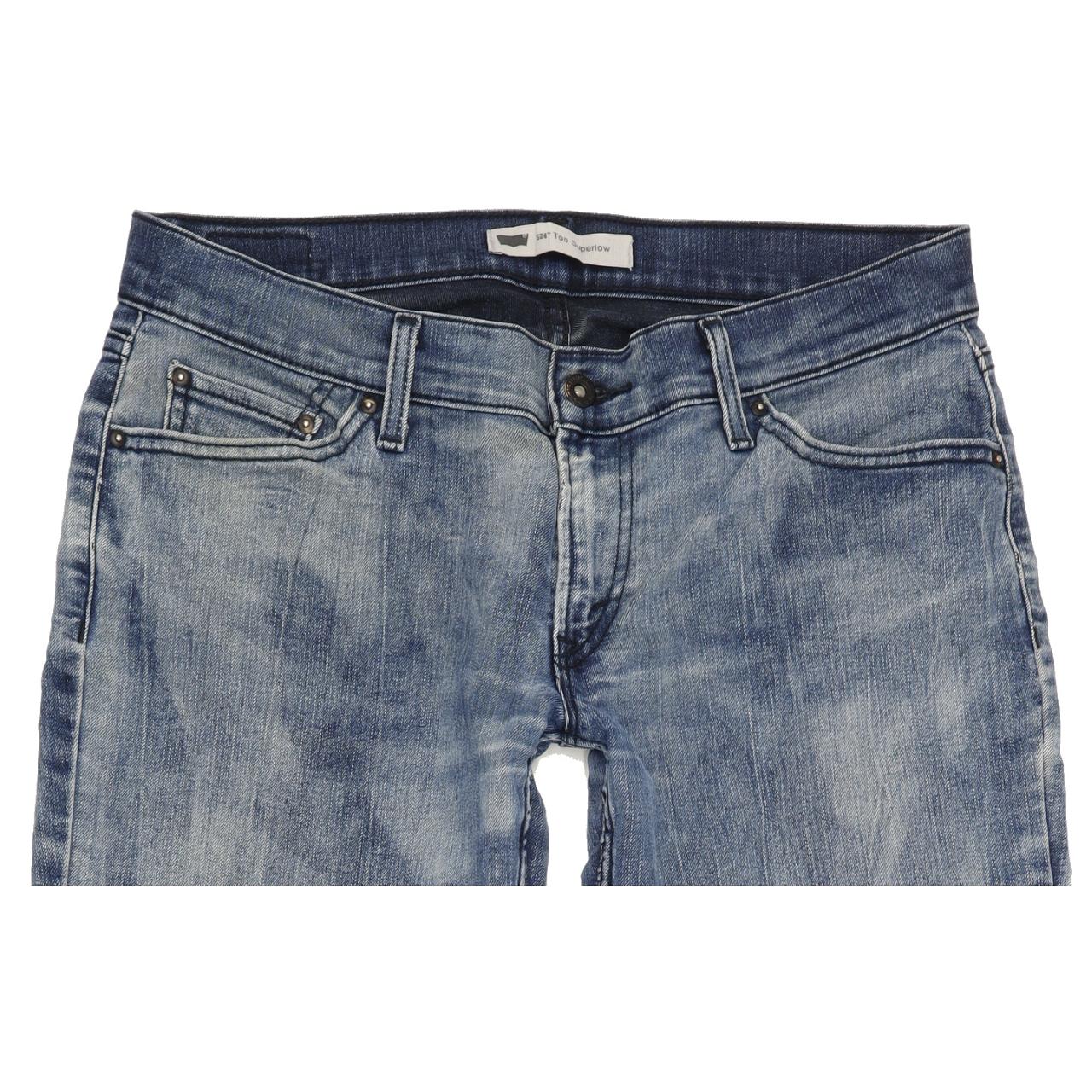 Levi's 524 Women Blue Straight Slim Stretch Jeans W30 L32