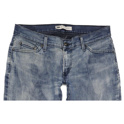 Levi's 524 Women Blue Straight Slim Stretch Jeans W30 L32
