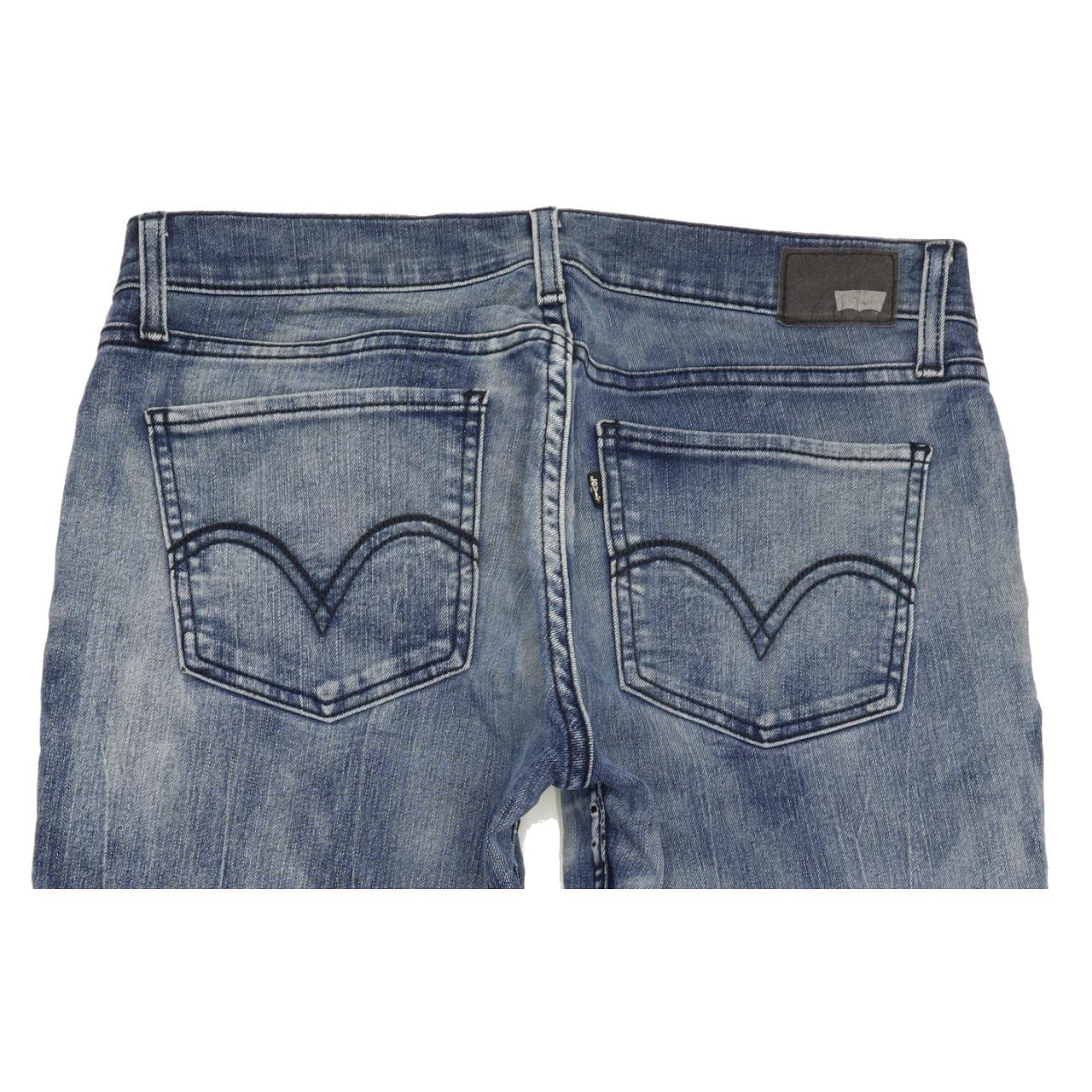 Levi's 524 Women Blue Straight Slim Stretch Jeans W30 L32