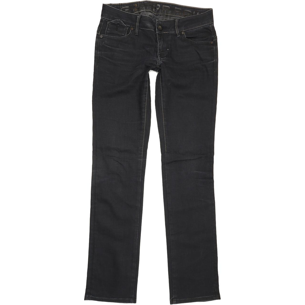 G-Star Women Navy Straight Slim Jeans W29 L33