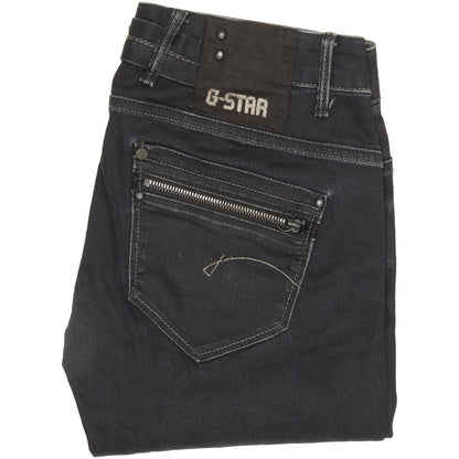 G-Star Women Navy Straight Slim Jeans W29 L33