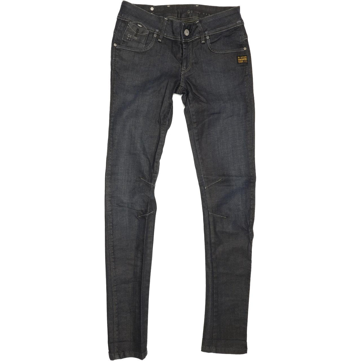 G-Star Fender Women Navy Skinny Slim Stretch Jeans W28 L32