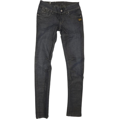 G-Star Fender Women Navy Skinny Slim Stretch Jeans W28 L32
