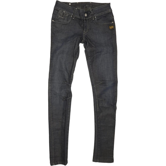 G-Star Fender Women Navy Skinny Slim Stretch Jeans W28 L32