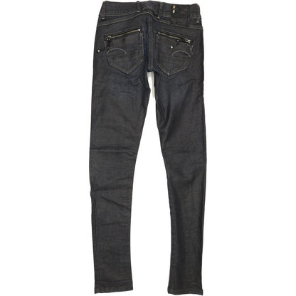 G-Star Fender Women Navy Skinny Slim Stretch Jeans W28 L32