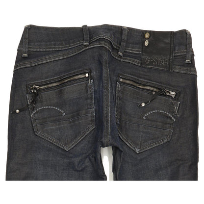 G-Star Fender Women Navy Skinny Slim Stretch Jeans W28 L32
