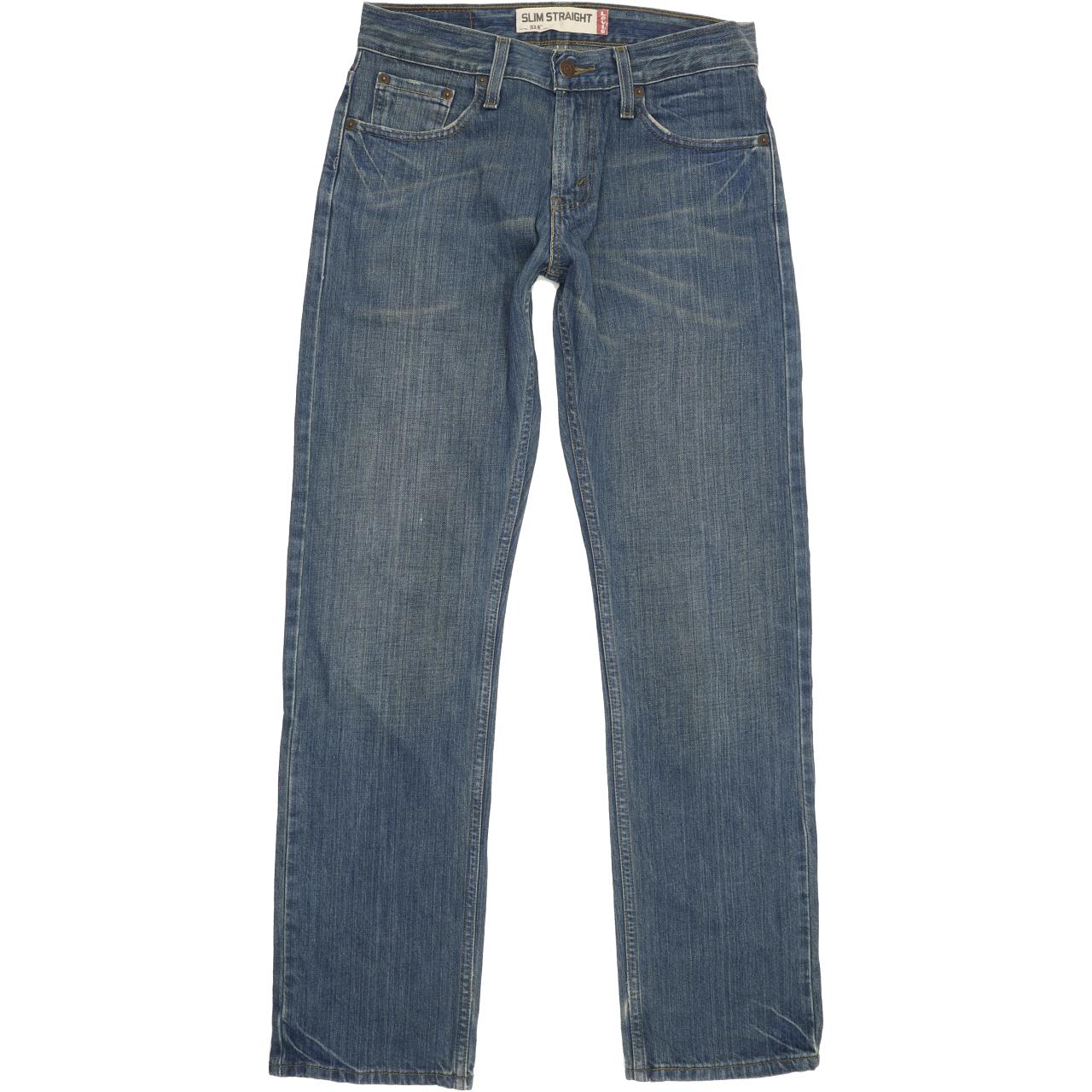 Levi's 514 Men Blue Straight Slim Jeans W29 L31