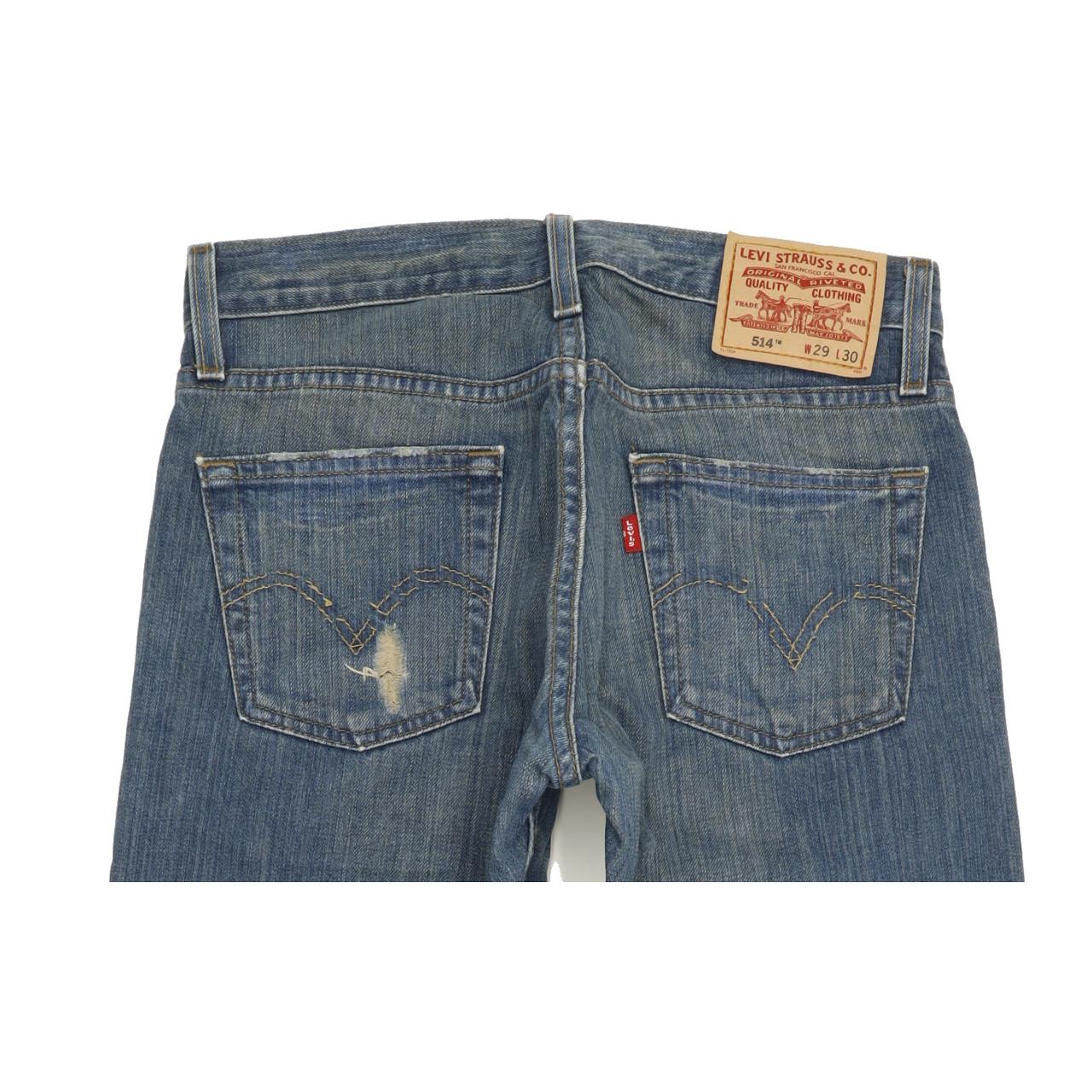 Levi's 514 Men Blue Straight Slim Jeans W29 L31