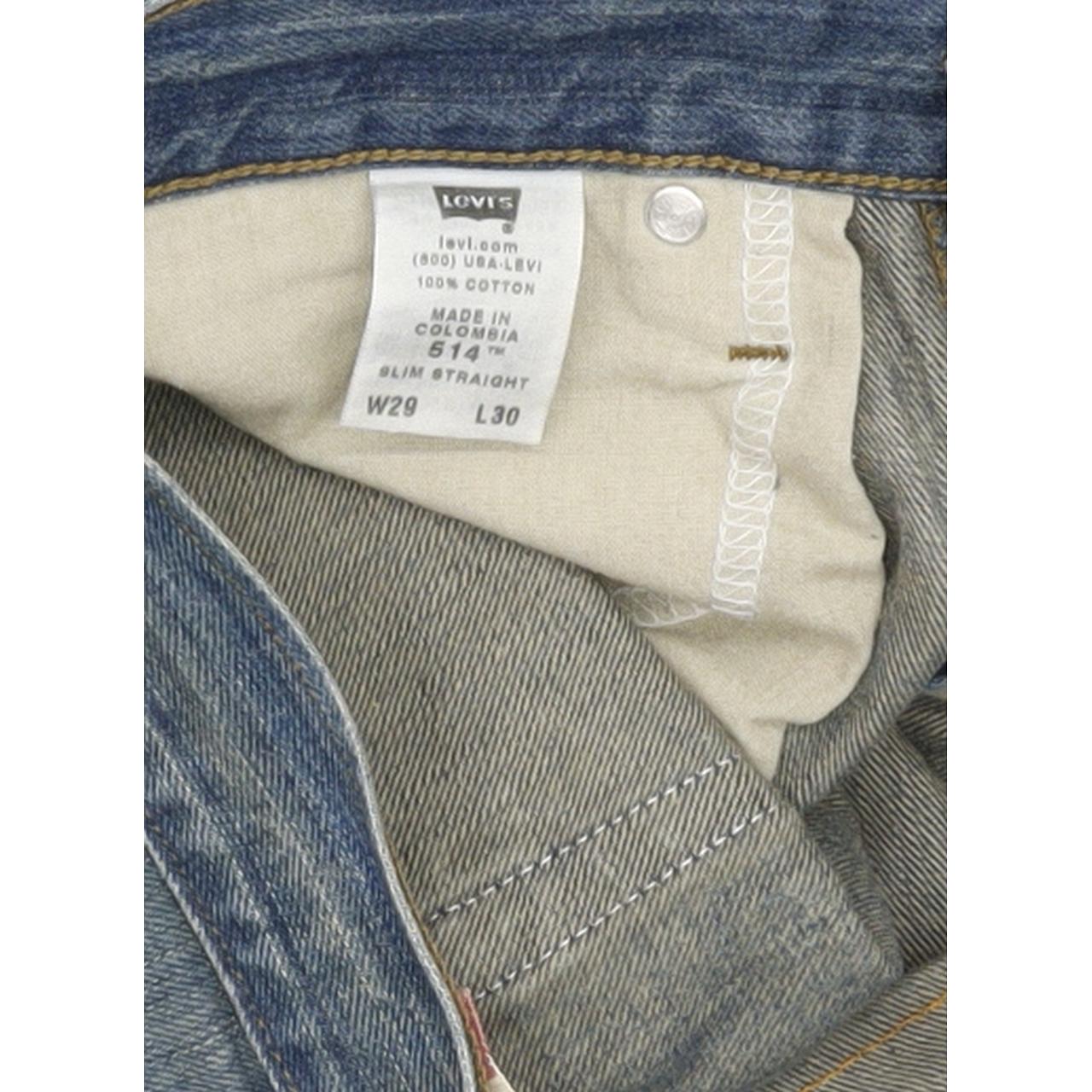Levi's 514 Men Blue Straight Slim Jeans W29 L31