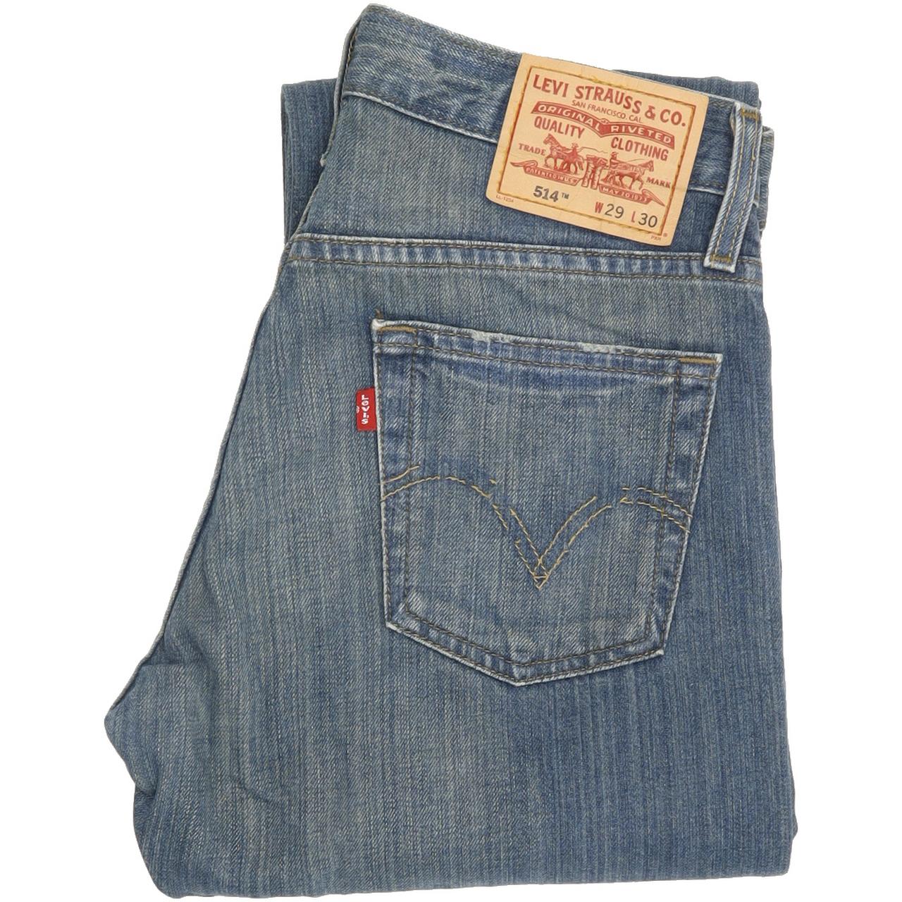 Levi's 514 Men Blue Straight Slim Jeans W29 L31