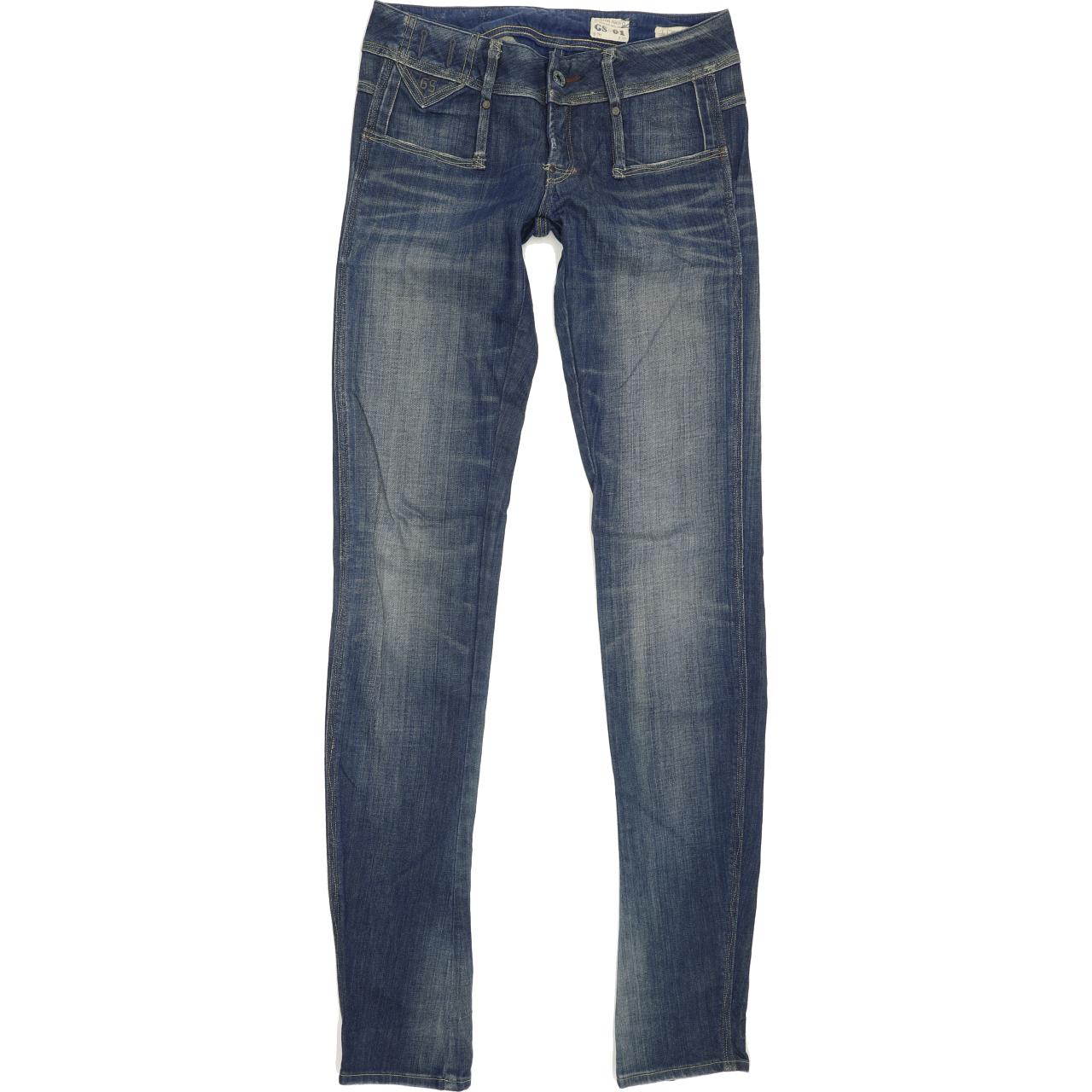 G-Star Cube Women Blue Skinny Slim Stretch Jeans W25 L34