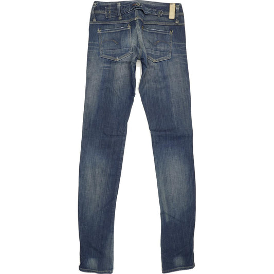 G-Star Cube Women Blue Skinny Slim Stretch Jeans W25 L34