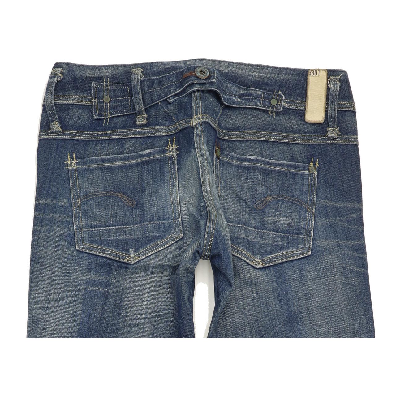 G-Star Cube Women Blue Skinny Slim Stretch Jeans W25 L34