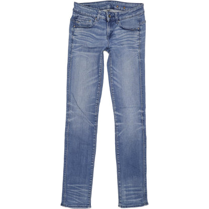 G-Star Midge Mid Women Blue Straight Regular Stretch Jeans W27 L33