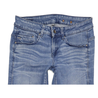 G-Star Midge Mid Women Blue Straight Regular Stretch Jeans W27 L33