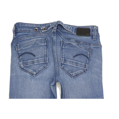 G-Star Midge Mid Women Blue Straight Regular Stretch Jeans W27 L33