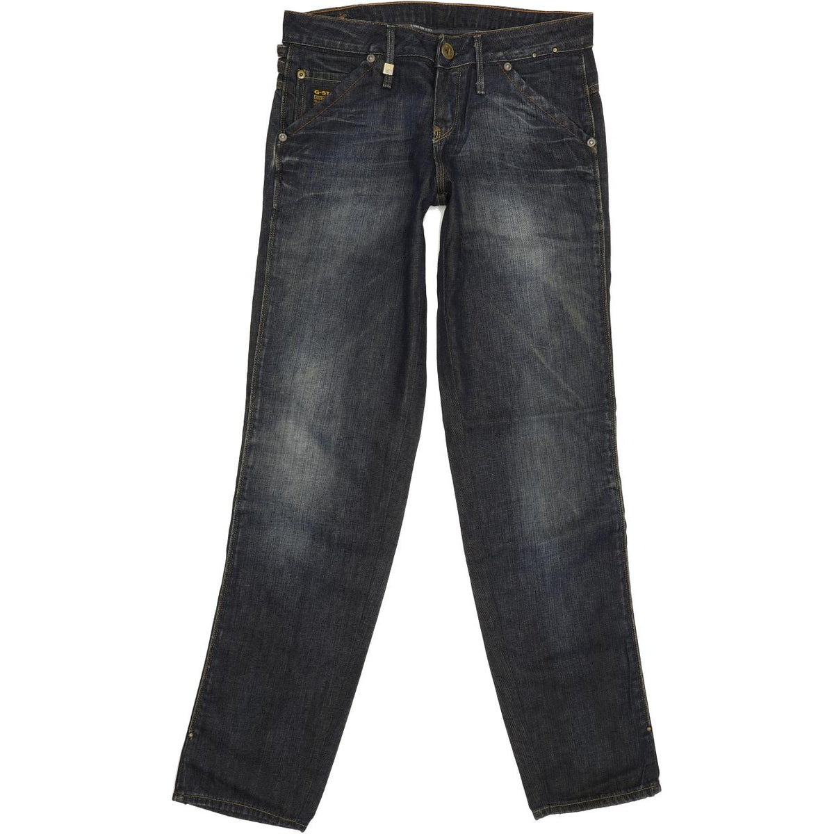 G-Star Medin Pant Women Blue Straight Loose Jeans W27 L32
