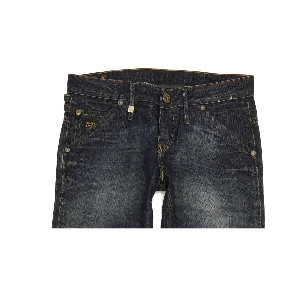 G-Star Medin Pant Women Blue Straight Loose Jeans W27 L32