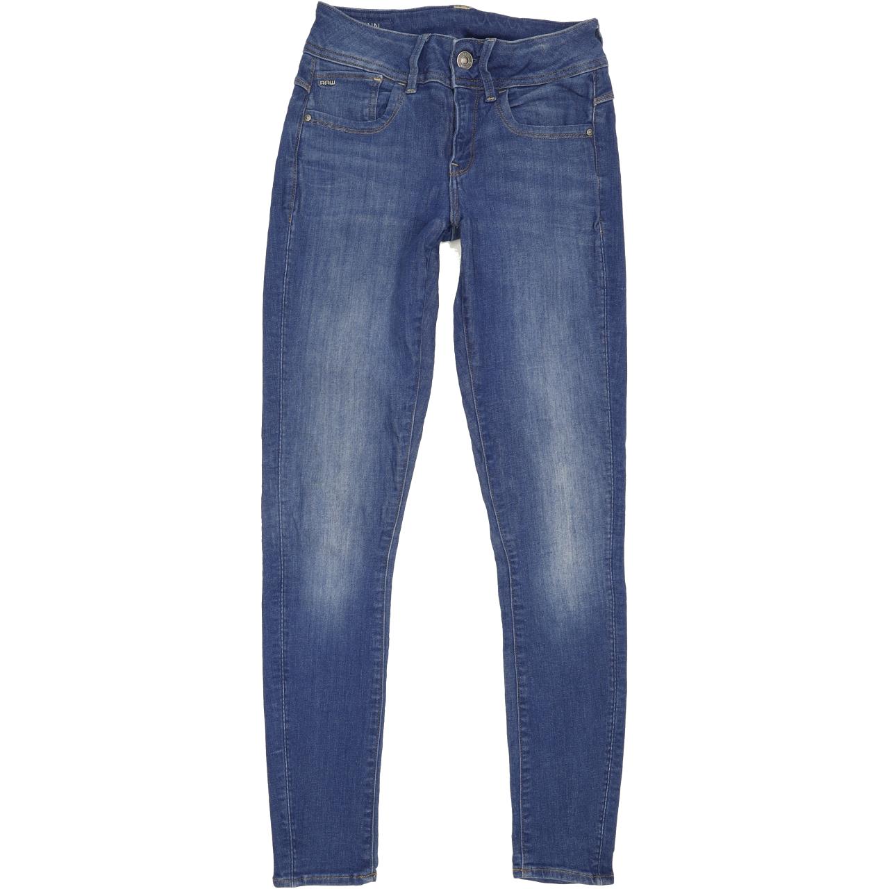 G-Star Lynn Mid Women Blue Skinny Regular Stretch Jeans W26 L29