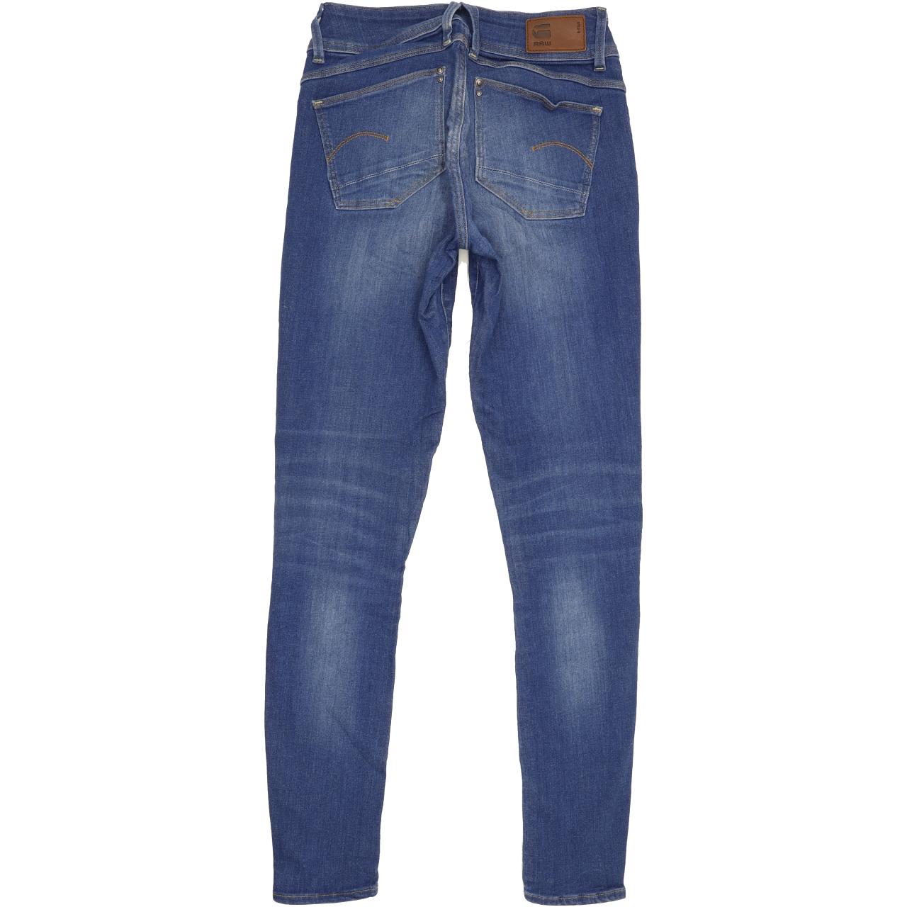 G-Star Lynn Mid Women Blue Skinny Regular Stretch Jeans W26 L29