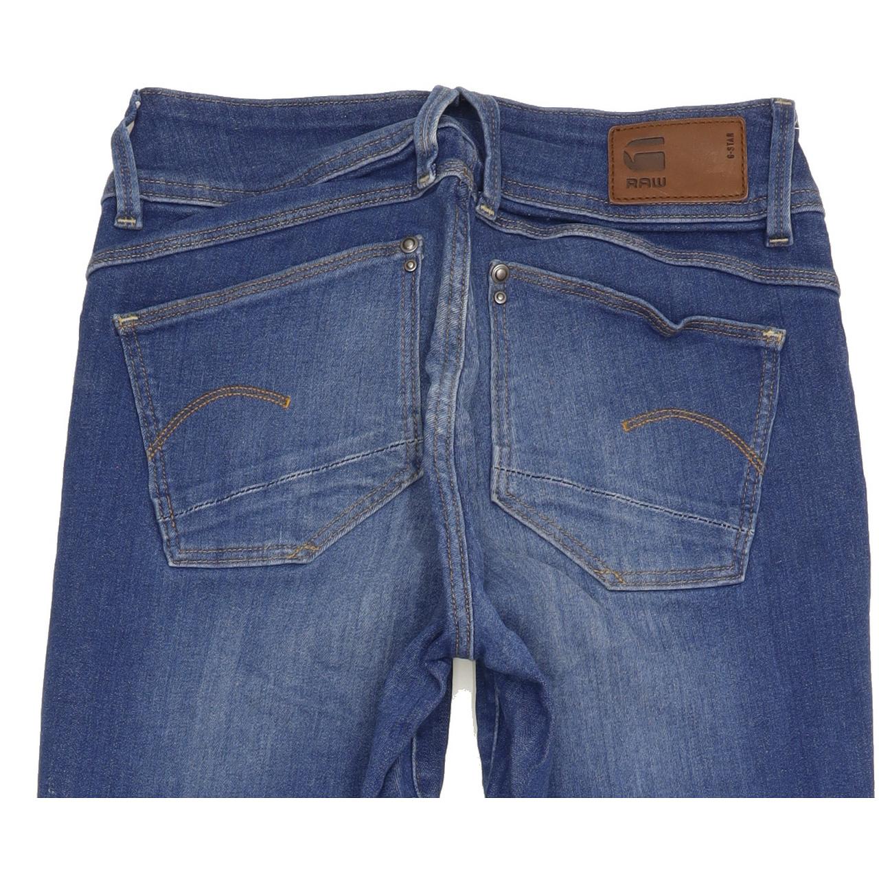 G-Star Lynn Mid Women Blue Skinny Regular Stretch Jeans W26 L29