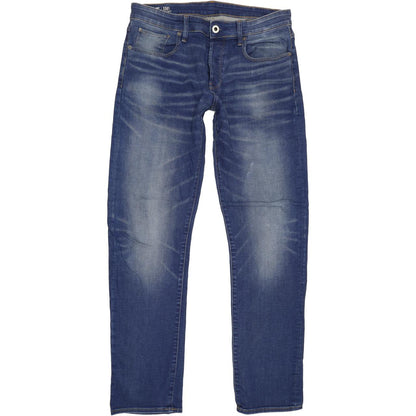 G-Star 3301 Men Blue Straight Regular Stretch Jeans W32 L33