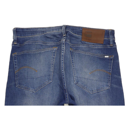 G-Star 3301 Men Blue Straight Regular Stretch Jeans W32 L33