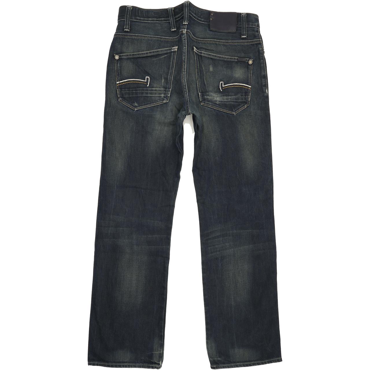 G-Star Coder Men Blue Straight Regular Jeans W33 L31