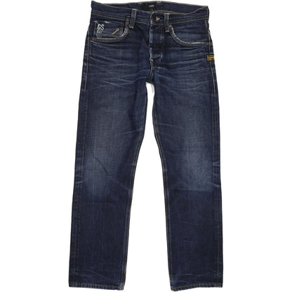 G-Star Men Blue Straight Regular Jeans W30 L29