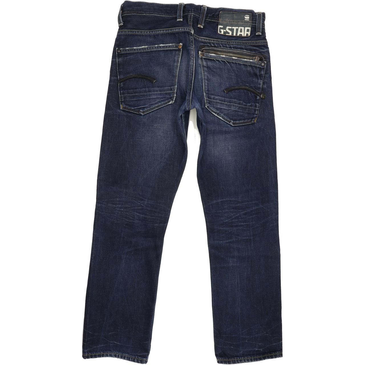 G-Star Men Blue Straight Regular Jeans W30 L29