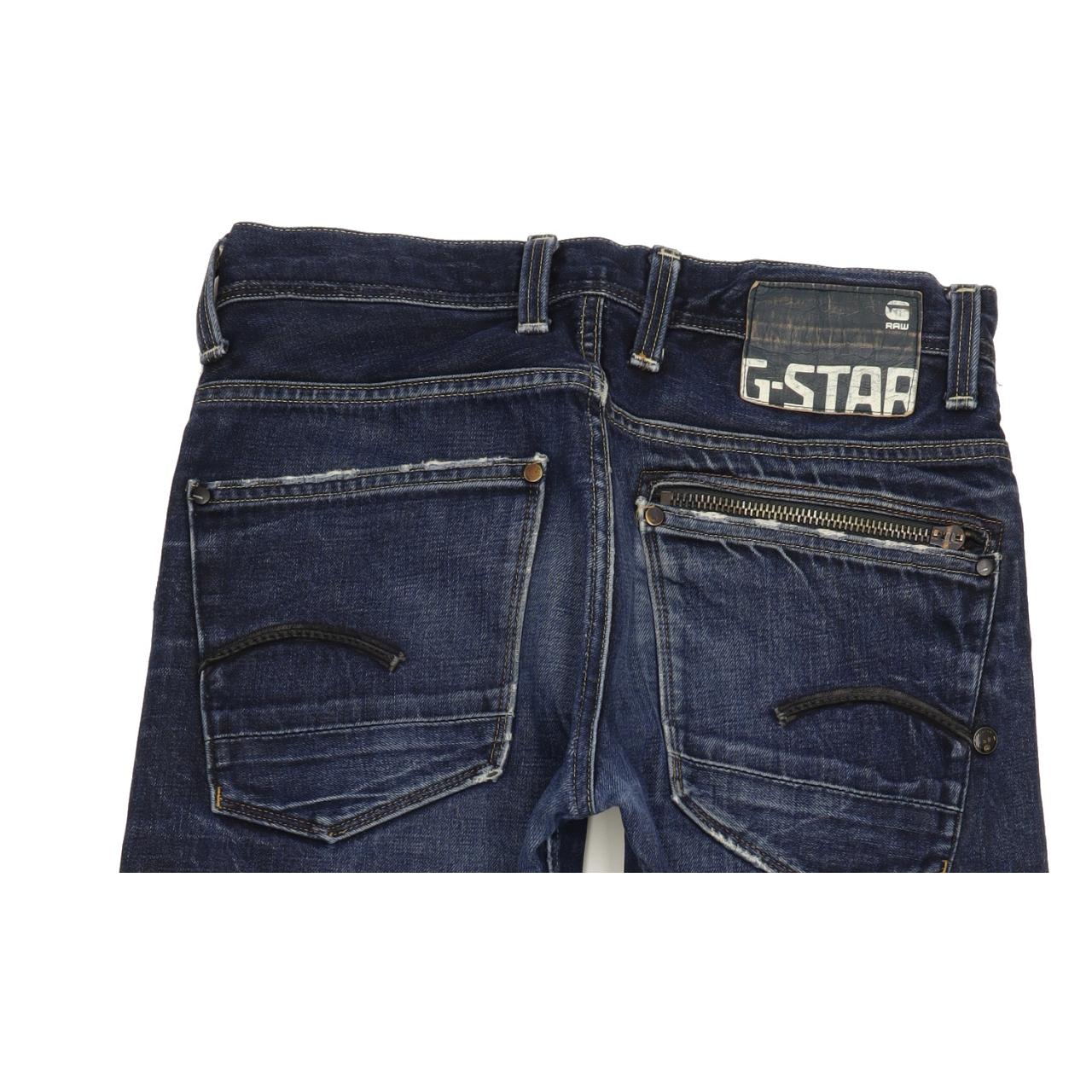 G-Star Men Blue Straight Regular Jeans W30 L29