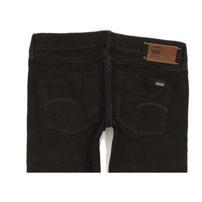 G-Star 3301 Women Black Straight Slim Stretch Jeans W27 L32