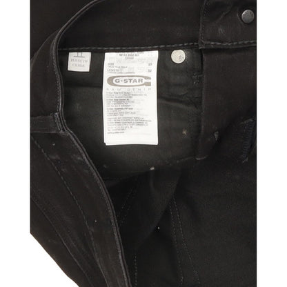 G-Star 3301 Women Black Straight Slim Stretch Jeans W27 L32