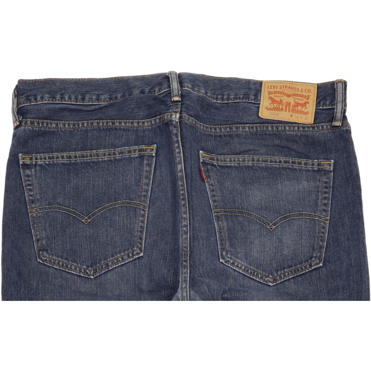 Levi's 508 Men Blue Straight Regular Jeans W37 L31