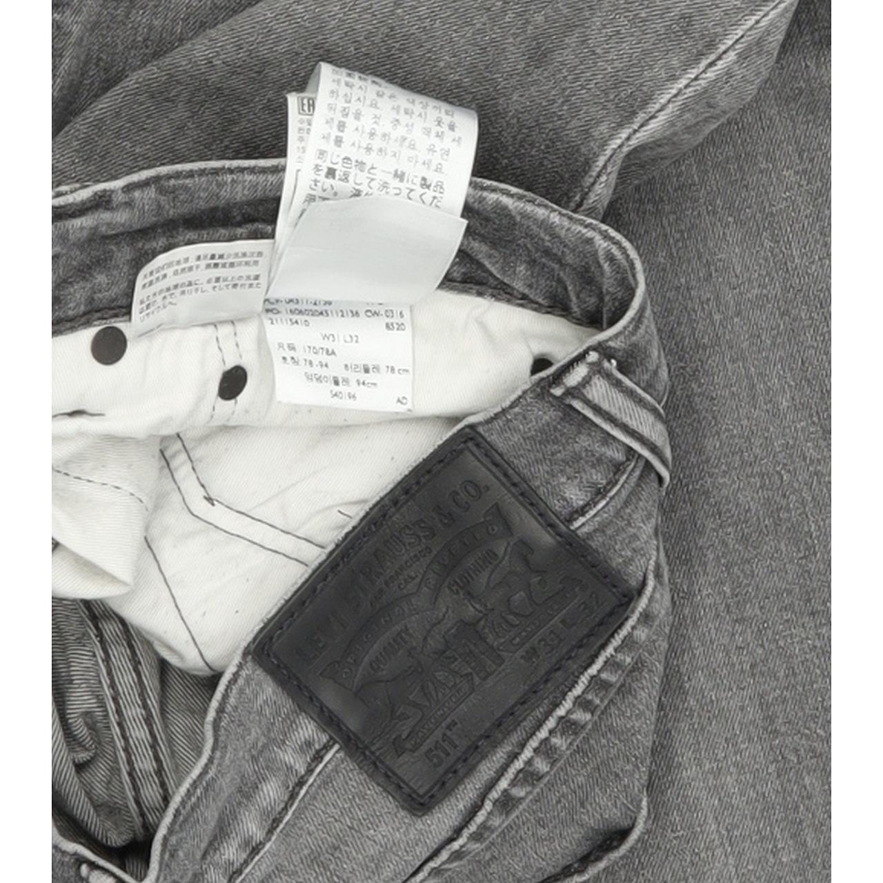 Levi's 511 Men Grey Straight Slim Jeans W31 L32