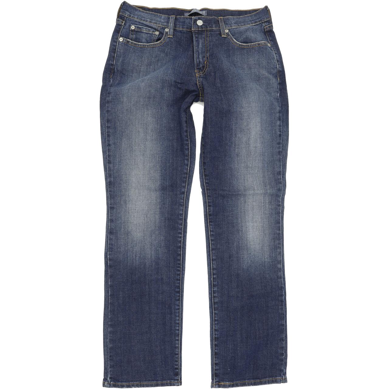 Levi's 505 Women Blue Straight Regular Stretch Jeans W30 L30