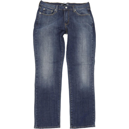 Levi's 505 Women Blue Straight Regular Stretch Jeans W30 L30
