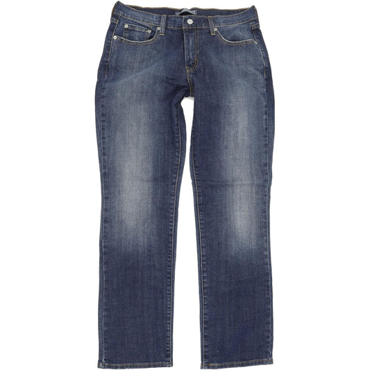 Levi's 505 Women Blue Straight Regular Stretch Jeans W30 L30