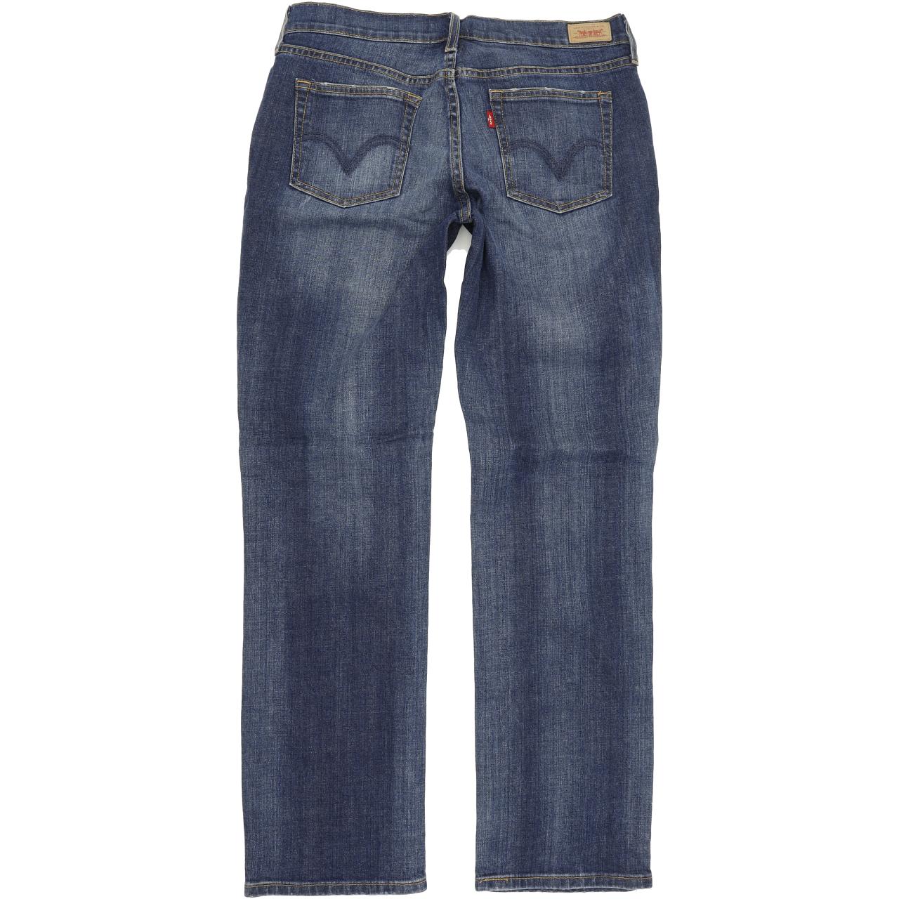 Levi's 505 Women Blue Straight Regular Stretch Jeans W30 L30