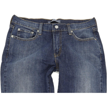 Levi's 505 Women Blue Straight Regular Stretch Jeans W30 L30