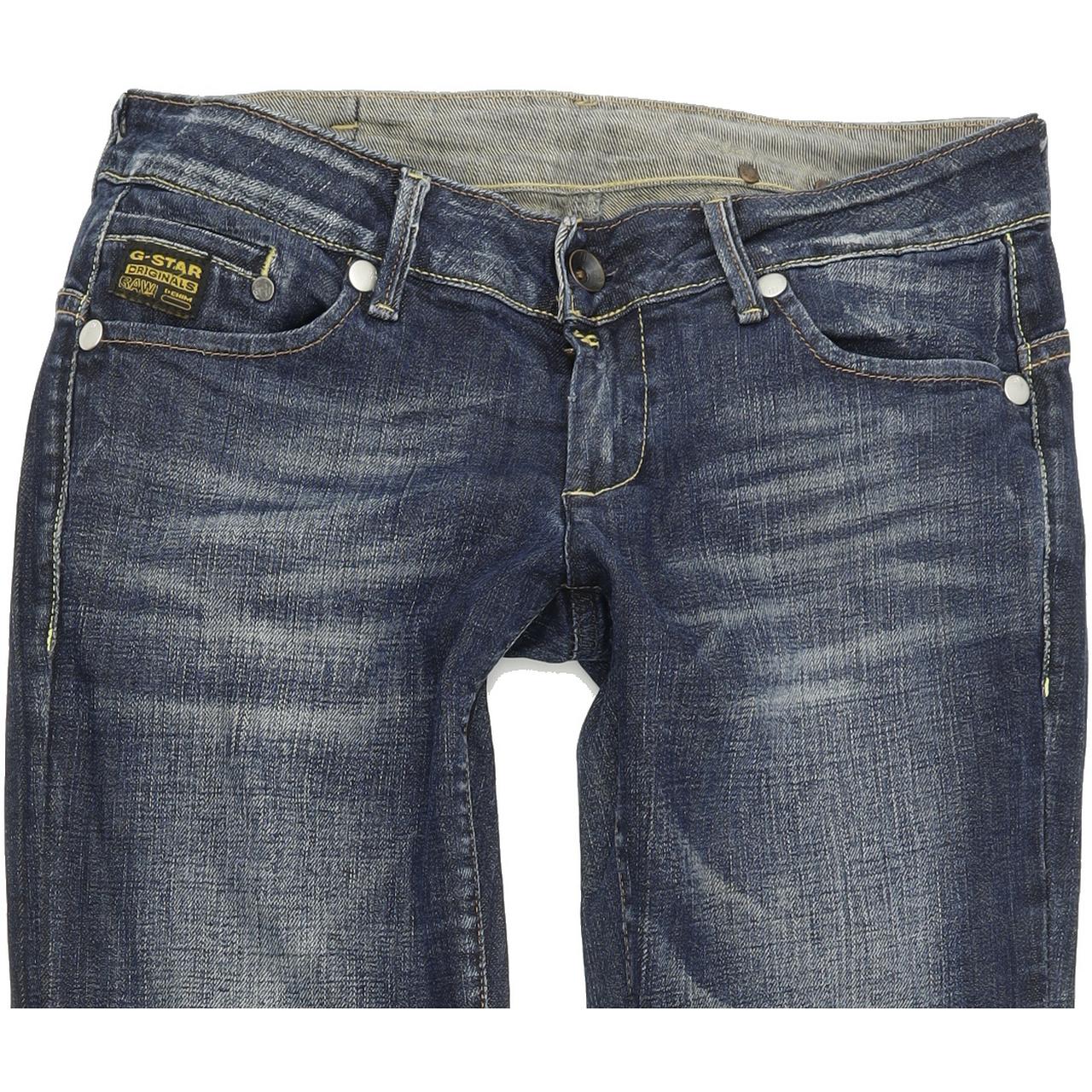 G-Star Midge  Women Blue Straight Regular Stretch Jeans W30 L31