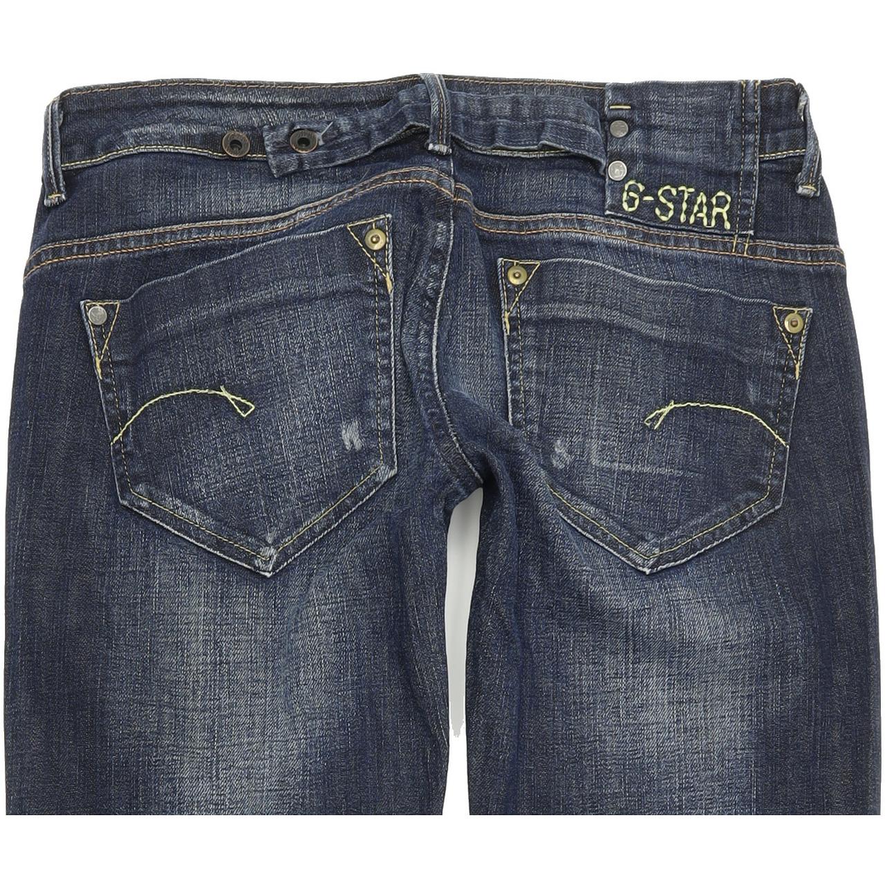 G-Star Midge  Women Blue Straight Regular Stretch Jeans W30 L31