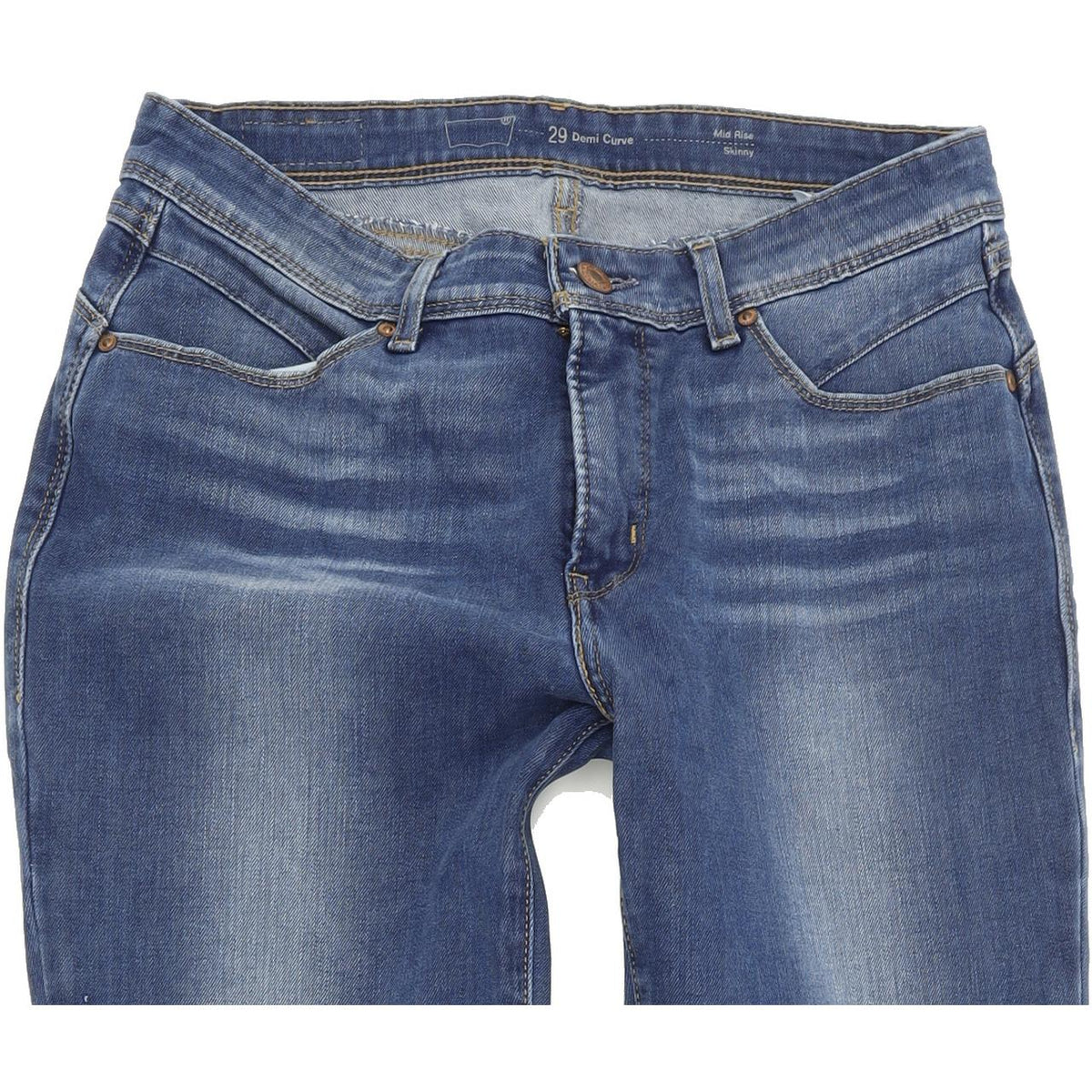 Levi's Demi Curve Women Blue Skinny Slim Stretch Jeans W29 L30