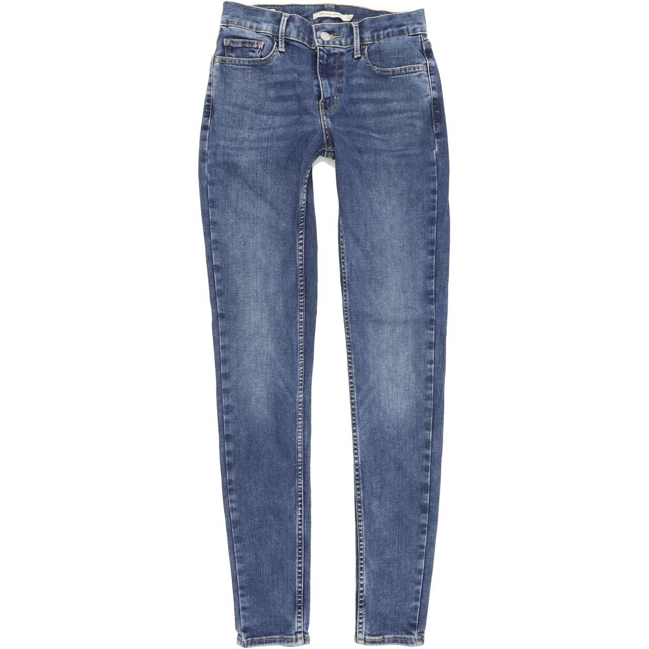 Levi's 710 Women Blue Skinny Slim Stretch Jeans W27 L30